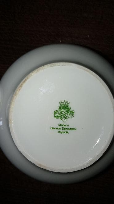 saat gence: Çay dəsti, rəng - Ağ, Farfor, Almaniya — 1