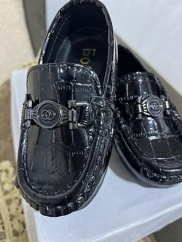 yun corab: Rəng - Qara Mokasinlər, Foiletti Kids, Ölçü: 21, Oğlan üçün — 1