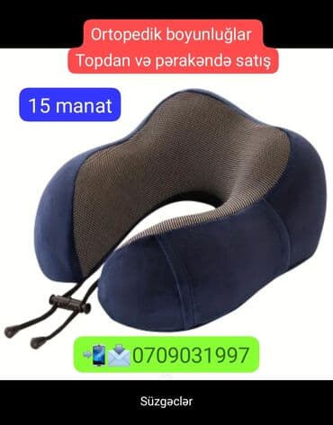 tibbi tullantı qabları: Ortopedik boyun yastığı - Boyun və başı dəstəkləyən U-formalı dizayn — 1