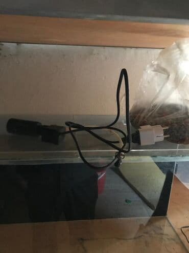 Heyvanlar üçün mallar: Şüşə akvarium dəsti satiram her şeyini usdunde verirem reyal aliciya — 3