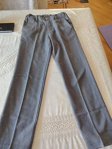 Uşaq dünyası: Kurtul Jeanswear uşaq şalvarı - Ölçü: 128 (8 yaş) - Rəng: Boz Məktəbli — 1