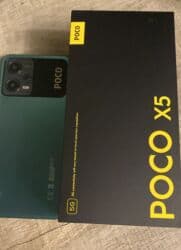 Poco X5 5G, 256 GB, rəng - Yaşıl, Sensor, Barmaq izi, Face ID