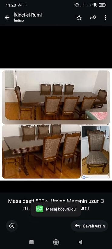 Masa desti 500₼ .Unvan Masanin uzun 3 m .Unvan Nerimanov &Rumi lalafo.az -da Masa desti 500₼ .Unvan Masanin uzun 3 m .Unvan Nerimanov &Rumi