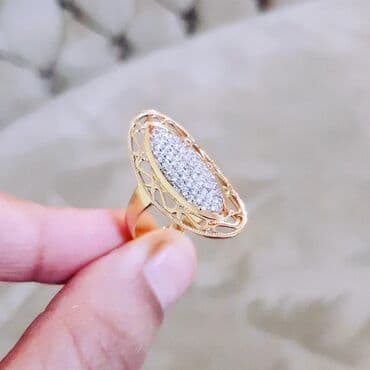 tək qaş: Toy, Üzük, Sarı qızıl, 585 Əyar — 5