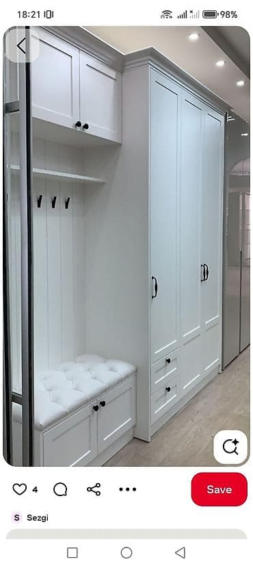 uşaq dolab: Mənzil girişi üçün müasir vestiyer-garderob dəsti - Dizayn — 8