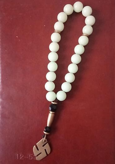 mirvari muncuq: Parlayan muncuq təsbeh/aksesuar - Material: fosforlu, qaranlıqda — 2