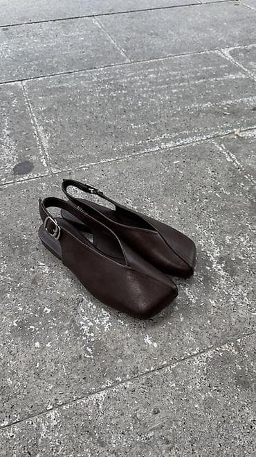 Boldini qadın ayaqqabısı – kəmərli slingback balet/pumps - Dizayn: Ucu — 6