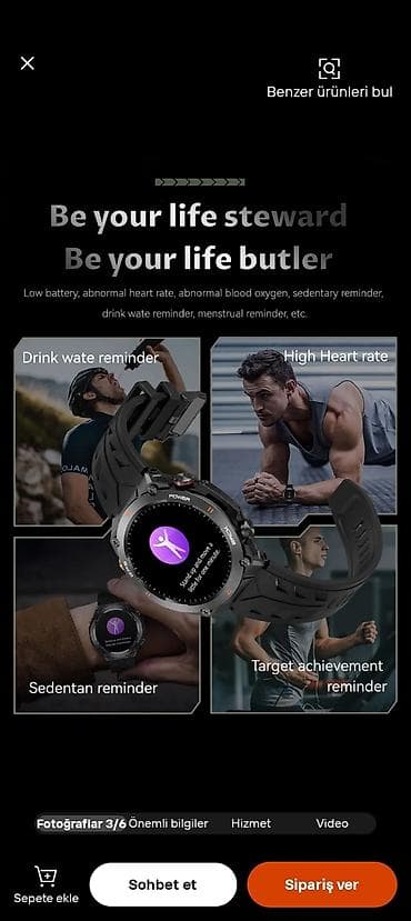 maqnitli saat: GPS-li idman ağıllı saatı - GPS/BDS/GLONASS/GALILEO dəqiq peyk — 8