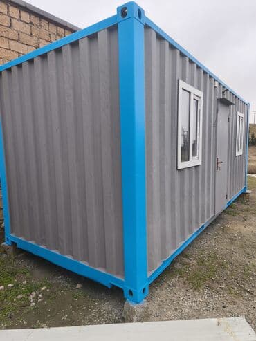 Konteyner tipli modul otaq - Ölçü: standart 20 fut dəniz konteyneri