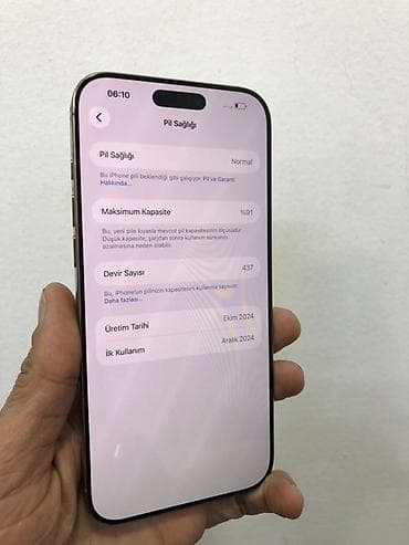 irşad iphone 15 pro max 256: IPhone 16 Pro Max, Desert Titanium, Qırıq — 3