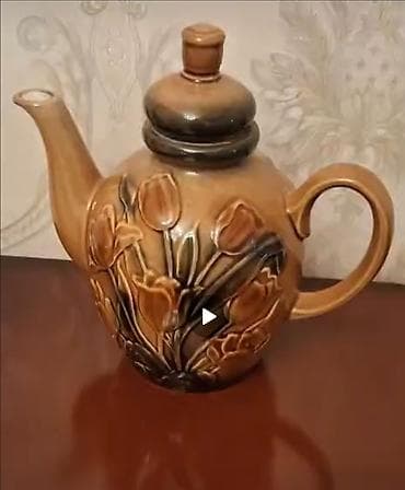 Цвет - Коричневый, Заварочный чайник, Керамика, Россия