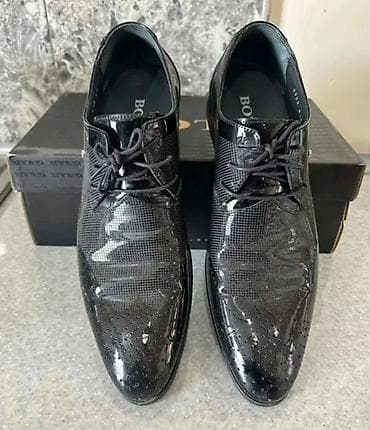 ayaqqabı: Kişi klassik ayaqqabısı – BOTA - Rəng: qara, parlaq üst səth - Model — 2