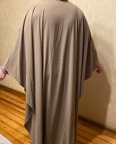 Toy paltarları və aksesuarları: Qəhvəyi rəngdə geniş kəsimli kaftan/panço tipli paltar - Model — 3