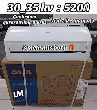 kondisoner mini: Kondisioner AUX, 30-35 kv. m, Split sistem, Pulsuz quraşdırılma — 1