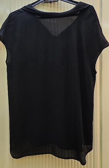 qadın şalvar: GILES qolsuz/bluz – Made in Italy - Rəng: qara - Stil: klassik, düz — 1