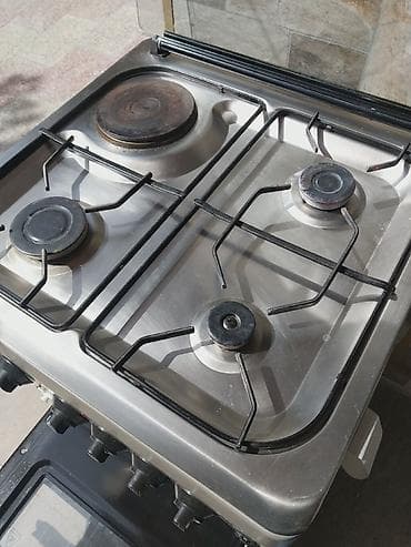 rokos qaz peci: Qarışıq sobası Ayrıca dayanan, 4 gözlü, İşlənmiş — 4