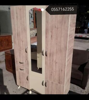 dsp satışı: Düz dolab, Qonaq otağı üçün, Dəhliz üçün, Yataq otağı üçün, Paltar üçün, Açılan, Quraşdırıla bilən, 3 qapılı — 5