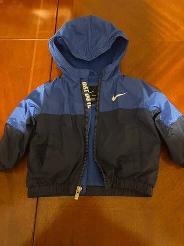 oglan usagi ucun kurtkalar: Nike uşaq küləklik/yağmurluq gödəkçə - Rəng: iki tonlu mavi – üst — 1
