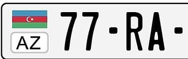 Avtonömrə kombinasiyası: 77-RA-xxx - Seriya: 77-RA 77-RA nomresi