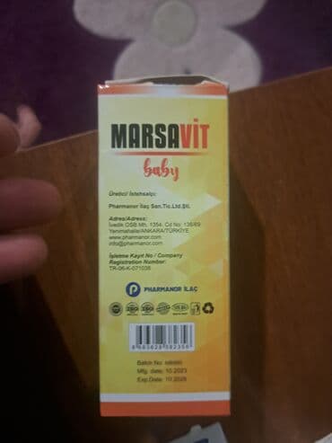 desol omega 3 tərkibi: Məhsul: MarsaVit Baby – multivitamin siropu, 150 ml Təsvir: - Uşaq — 3