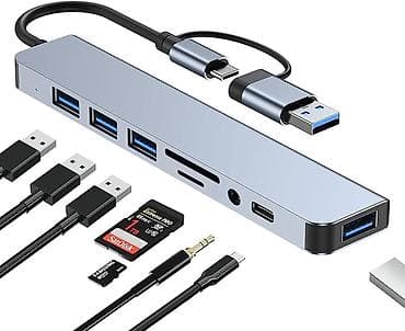 USB‑C çoxportlu hub/adaptor Yeni - Giriş: USB‑C (şnurla), əlavə olaraq lalafo.az -da USB‑C çoxportlu hub/adaptor Yeni - Giriş: USB‑C (şnurla), əlavə olaraq