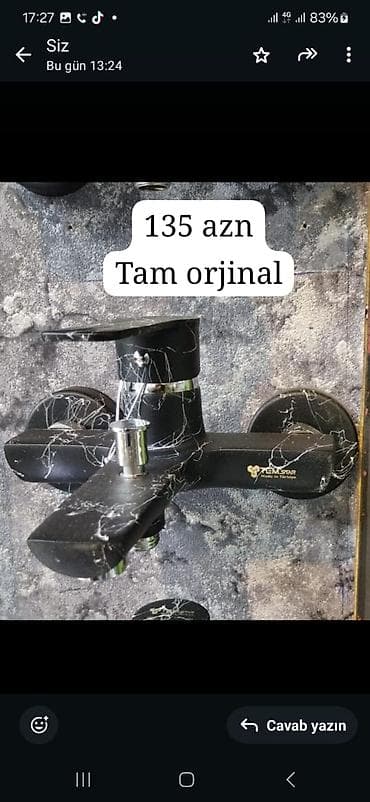 plastik su ceni: TECMSTAR markalı orijinal qarışdırıcı kranlar – hamam və mətbəx üçün — 2