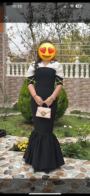 Qara qolu yoxdur, ancag ag ustsur Zərif axşam/libas - Rəng: qara, üst