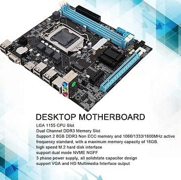 intel core i3: Ana plata Star H61 (LGA 1155 / DDR3) — köhnə nəsil büdcəli, kompakt və — 3
