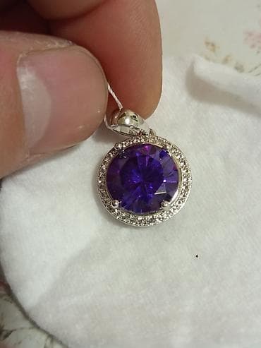 585 ag qizil: Kulon, Gümüş, Ametist, 5.00+ Karat — 5