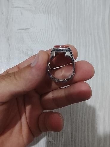 zikr ring: Üzük, Gümüş, Əqiq — 3