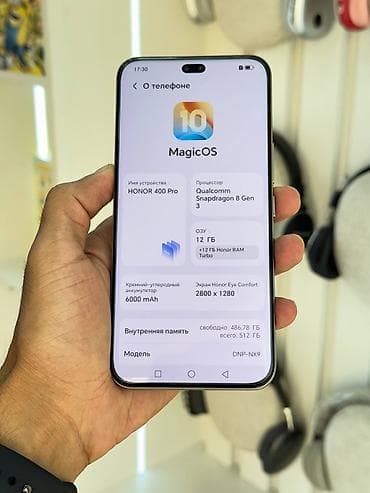 xiaomi mi note 10 pro: Honor 400 Pro, 512 GB, rəng - Gümüşü, Sensor — 1
