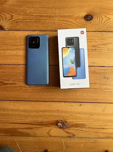 Redmi 10C, 64 GB, rəng - Göy, Barmaq izi