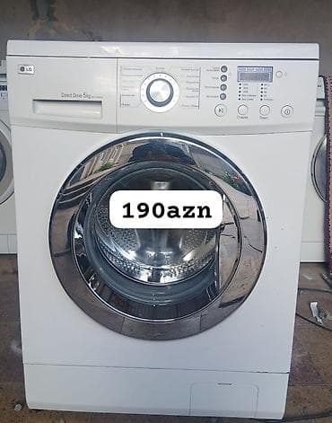motorlar: Paltaryuyan maşın LG, 5 kq, Avtomat, Qurutmasız, Kredit yoxdur — 1