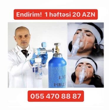 Нитриловые перчатки: Evdə müalicə alinan xəstələr ücün tibbi oksigen balon icaresi satişi — 1