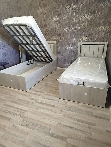 Təknəfərlik çarpayı, Bazalı, Matras ilə, Siyirməsiz — 1