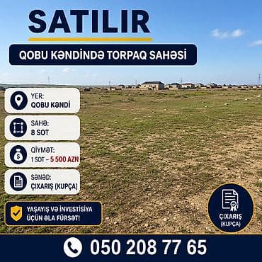 torpaqlar: 8 sot, Tikinti, Kupça (Çıxarış) — 1