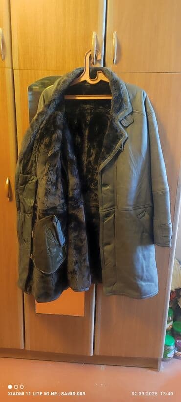 drap paltolar erkaklar uchun: Новая дублёнка настоящая кожа в отличном состоянии ! — 2