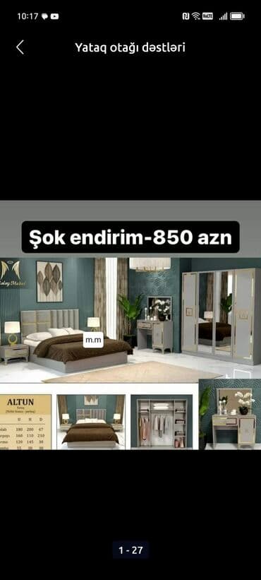 termo biləcər: İkinəfərlik çarpayı, Dolab, Termo, 2 tumba, Azərbaycan, Yeni — 3