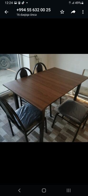 İnformatika: Dördbucaq masa, Mətbəx üçün, 4 nəfər, Açılmayan, Ukrayna, 3 il zəmanət — 12