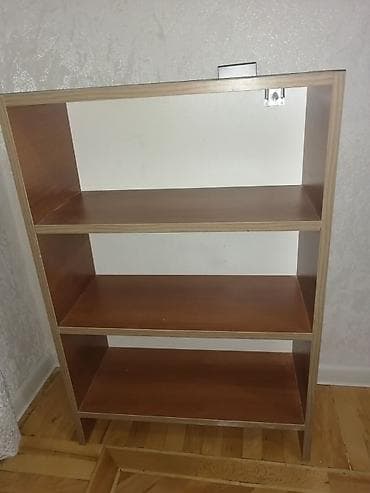 meb: 3 gozlu polka. Hem kitab ucun hem de aksesuarlar ucun uygundur — 4