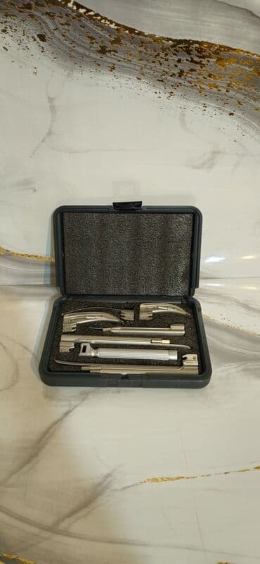 stomatoloji avadanliqlar: Peşəkar laringoskop dəsti - Sərt plastik qutuda təqdim olunur, içi — 2