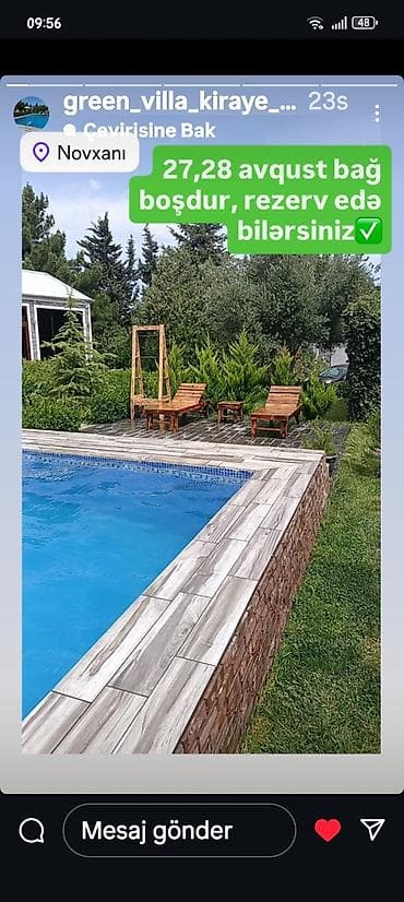 3 otaqlı: Novxanı – “Green Villa” kirayə bağ evi - Geniş, yaşıllıqla — 5