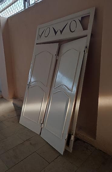 nar ağacı: İkili ağ rəngli dəmir qapı dəsti - Material: Dəmir - Rəng: ağ (ön — 2