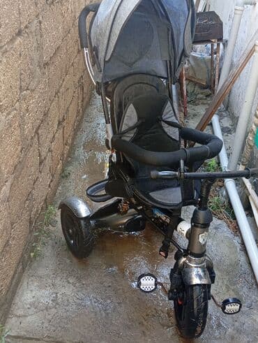 трехколесный велосипед взрослый: Uşaqlar üçün tünd boz rəngdə üçtəkərli velosiped. Bu model uşaq — 1