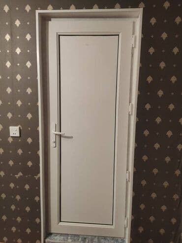 Yeni Plastik qapı 80x205 sm Zamok və çərçivə ilə, Zəmanətli, Pulsuz quraşdırma, Pulsuz çatdırılma
