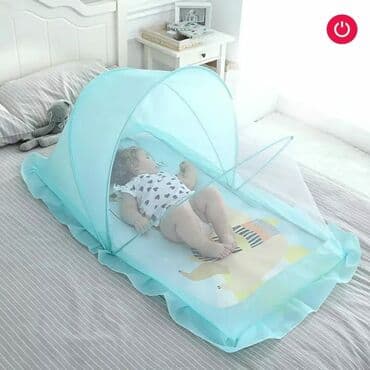 uşaq paltar səbəti: Uşaqlarinizi həşaratlardan qorumaq üçün üçün Tül Yataq Qatlana bilən — 1