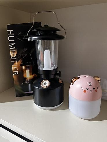 Humidifer 1) Fənər formalı nəmləndirici: - Rəng: qara - Şüşə rezervuar — 1