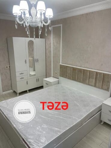 ev aboyları: İkinəfərlik çarpayı, Dolab, 2 tumba, Yeni — 3