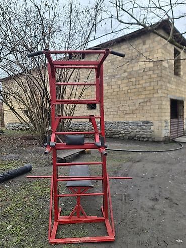 Çoxfunksiyalı ev trenajoru – metal konstruksiya, qırmızı rəng lalafo.az -da Çoxfunksiyalı ev trenajoru – metal konstruksiya, qırmızı rəng