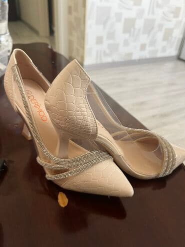 Tuflilər: Tuflilər, Derimod, Ölçü: 36, rəng - Bej, Yeni — 1